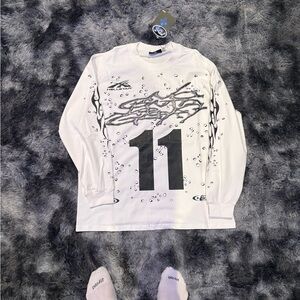 White Hellstar Graphic Tshirt